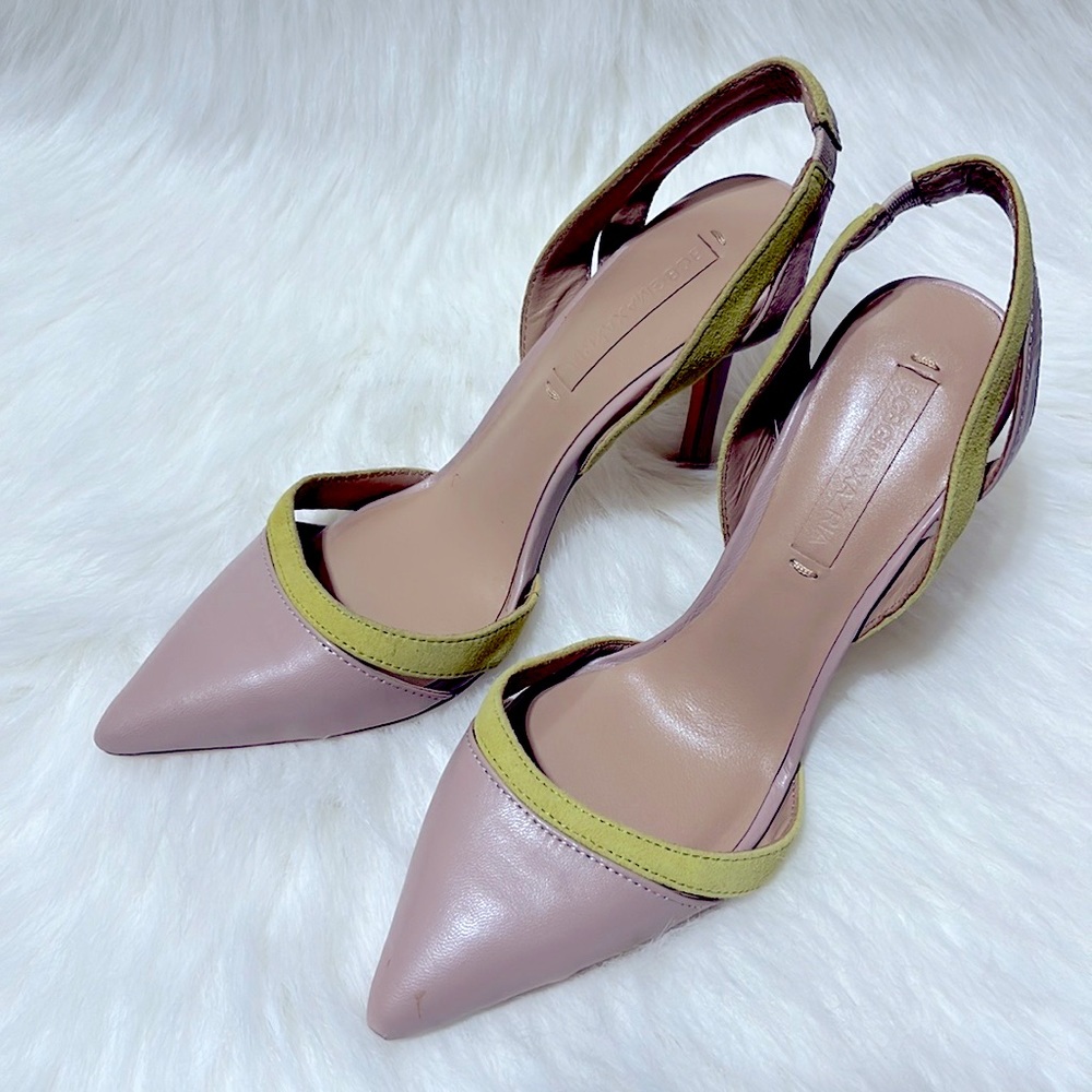 ⭐️NWOT⭐️ BCBGMaxAzria Clare Colorblock Leather Heels